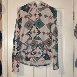 Tribal Print Light-weight Sweatshirt